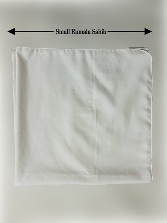 Small white rumala (cover) for Gutka Sahibs - Pair of 2