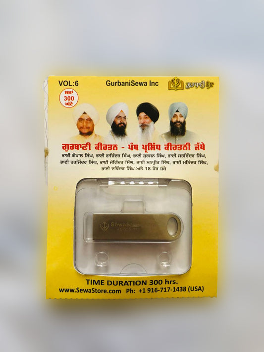 USB Drive Gurbani Kirtan Panth Prasidh Kirtaniye All Ragi's