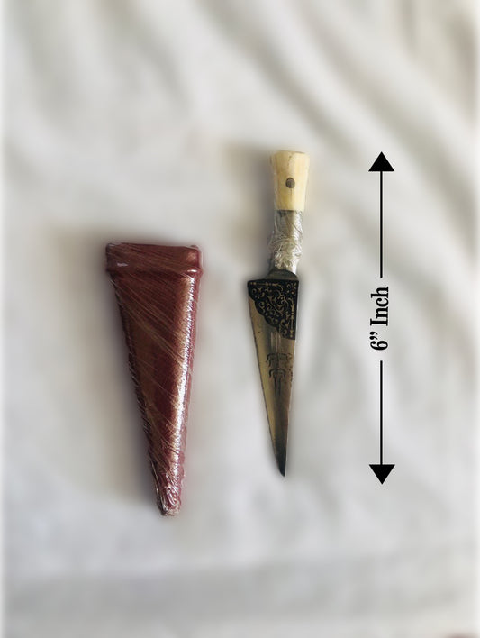 Small Kirpan Red (Pech kabaj) 6 Inch with Gatra