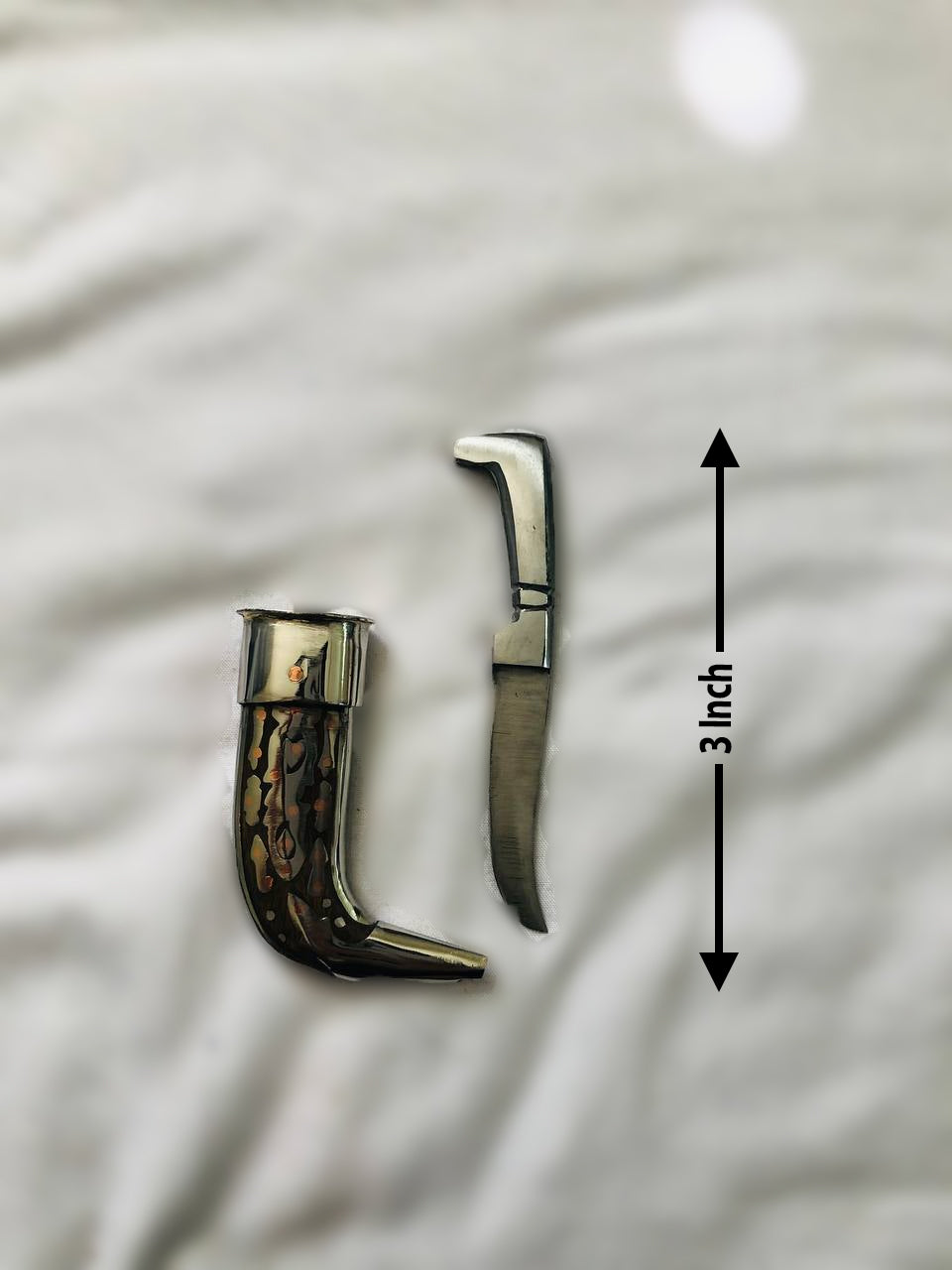Taksali Small Kirpan with Gatra - 3 Inch