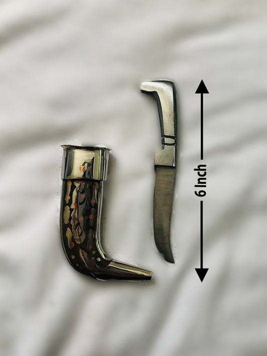 Taksali Medium Kirpan with Gatra - 6 Inch