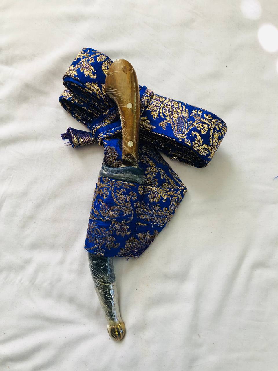 Kirpan Brown (Pech Kabaj) 11 Inch with Hajoori Gatra