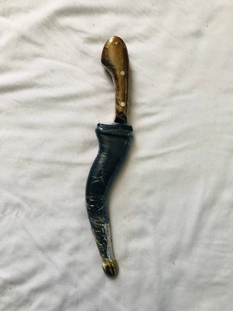 Kirpan Brown (Pech Kabaj) 11 Inch with Hajoori Gatra