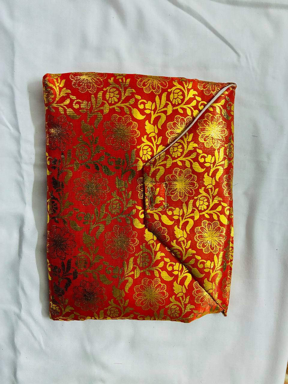 Pothi Sahib Bag (Cover) Orange with Golden color