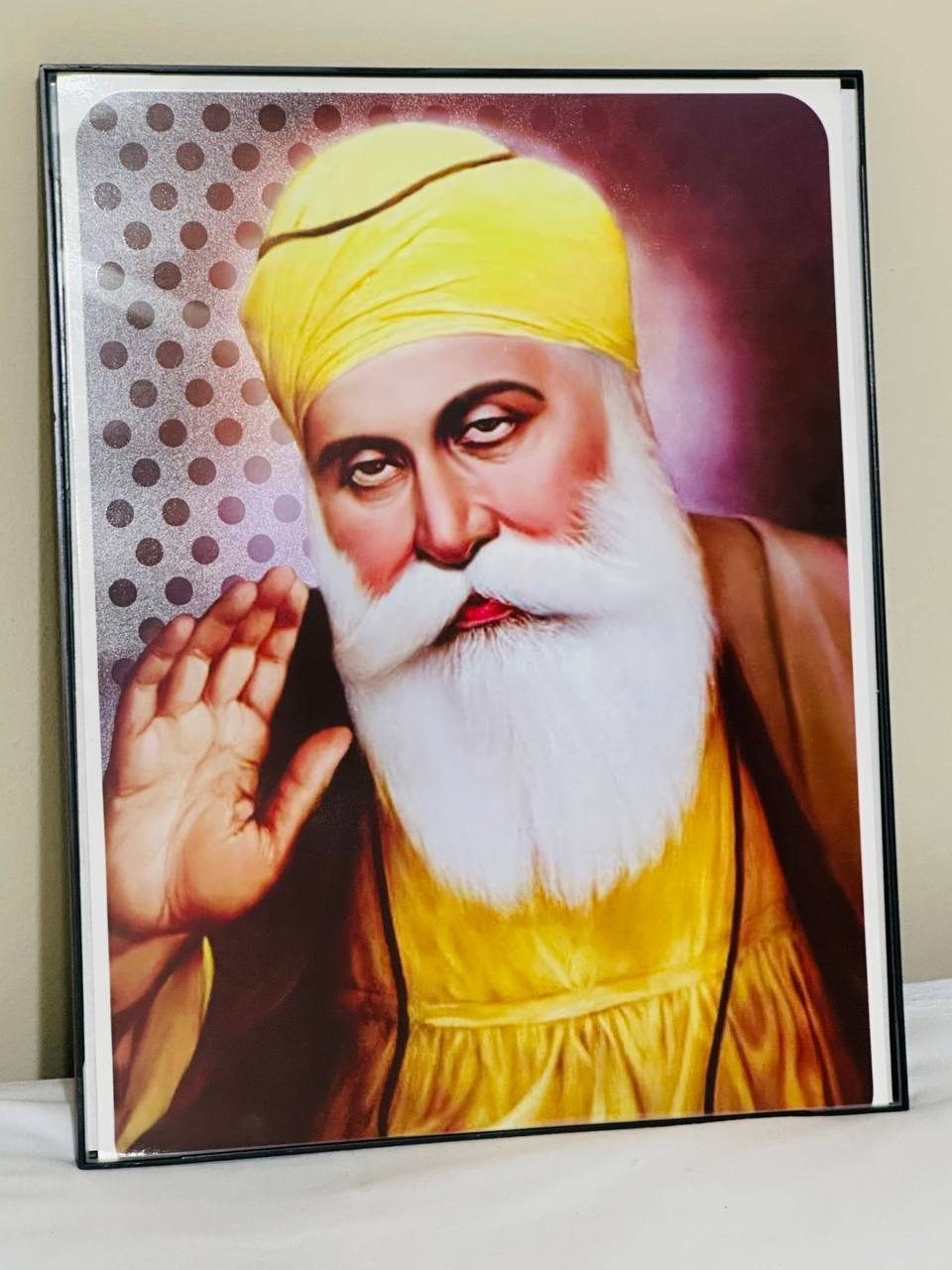 Photo Frame Sahib Sri Guru Nanak Dev Ji 14"x11"