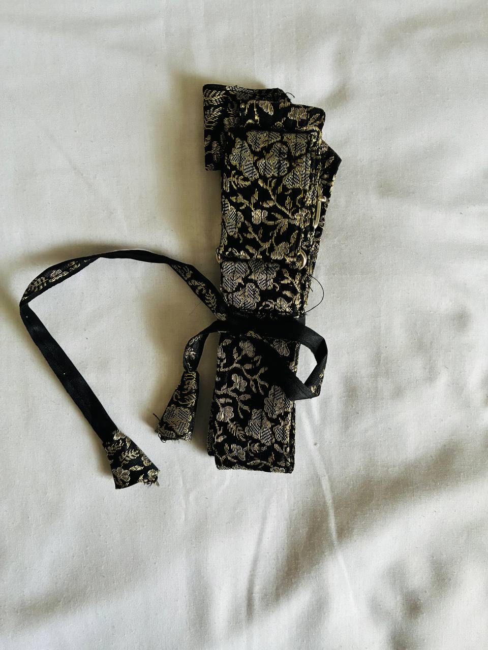 Black Hajoori Gatra | Small Pech Kabaj | 9" Kirpan