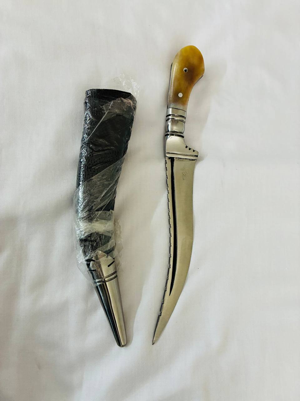 Kirpan (Pech Kabaj) Brown 11 Inch with Hajoori Gatra