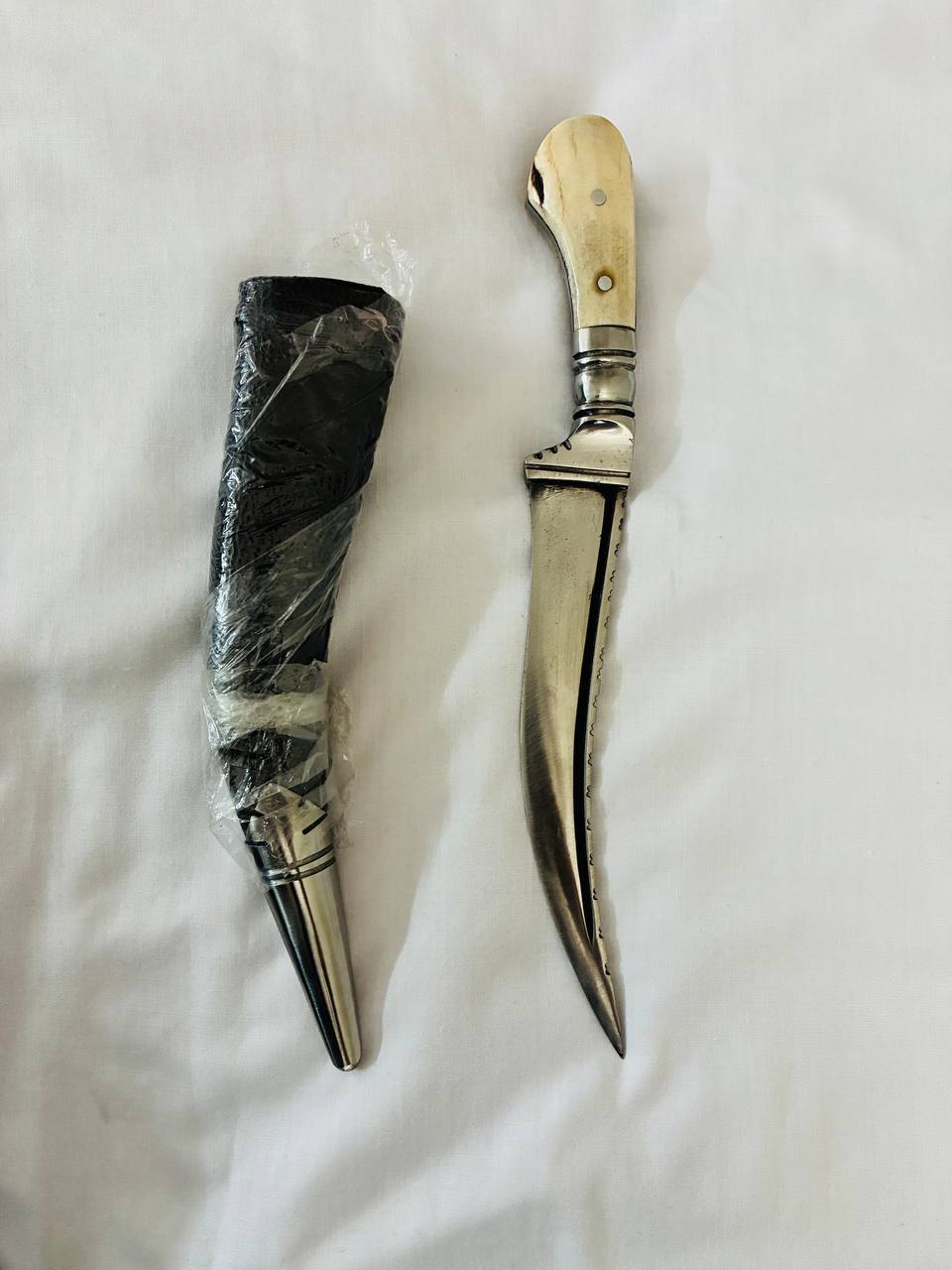 Kirpan (Pech Kabaj) Brown 11 Inch with Hajoori Gatra