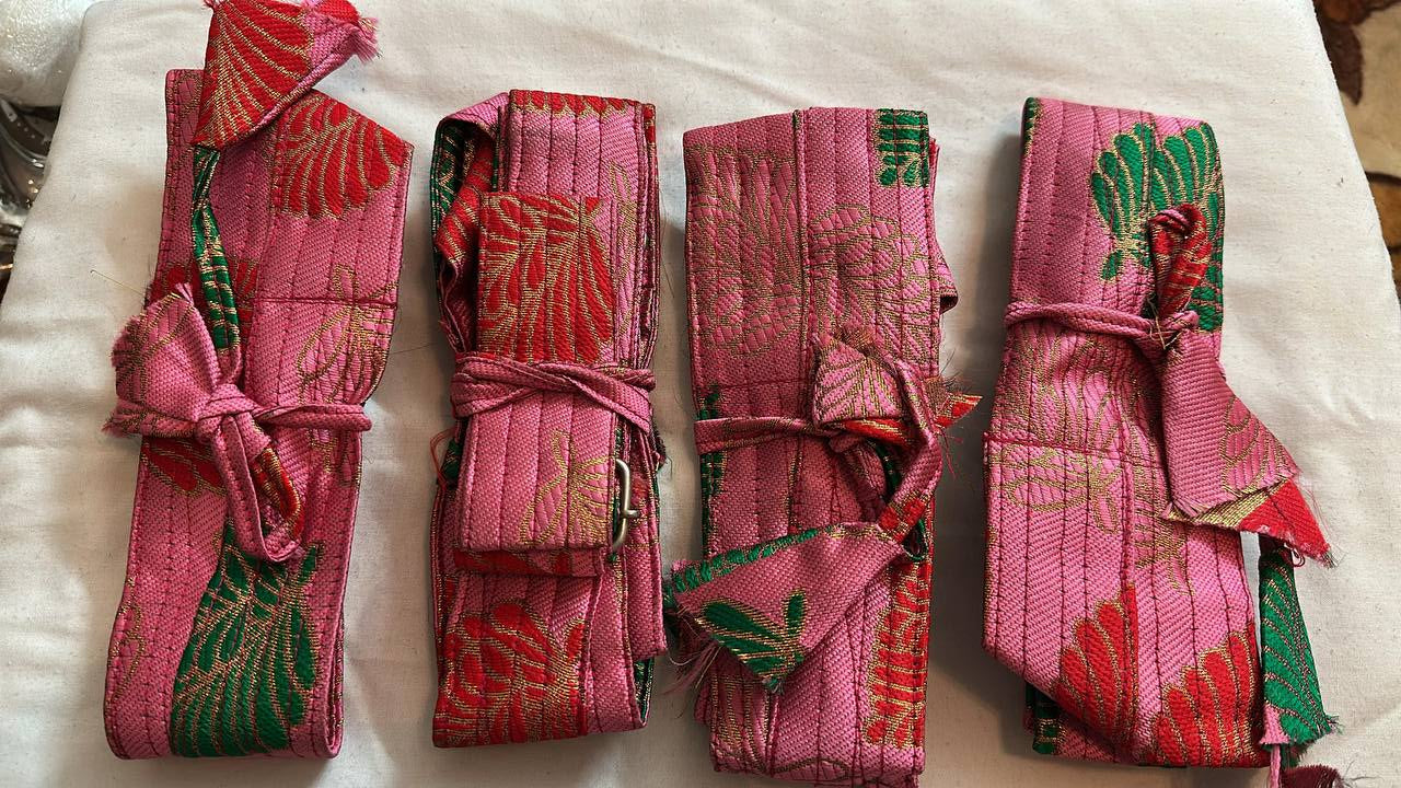 Peach Color Hajoori Gatra for 3 ft Kirpan