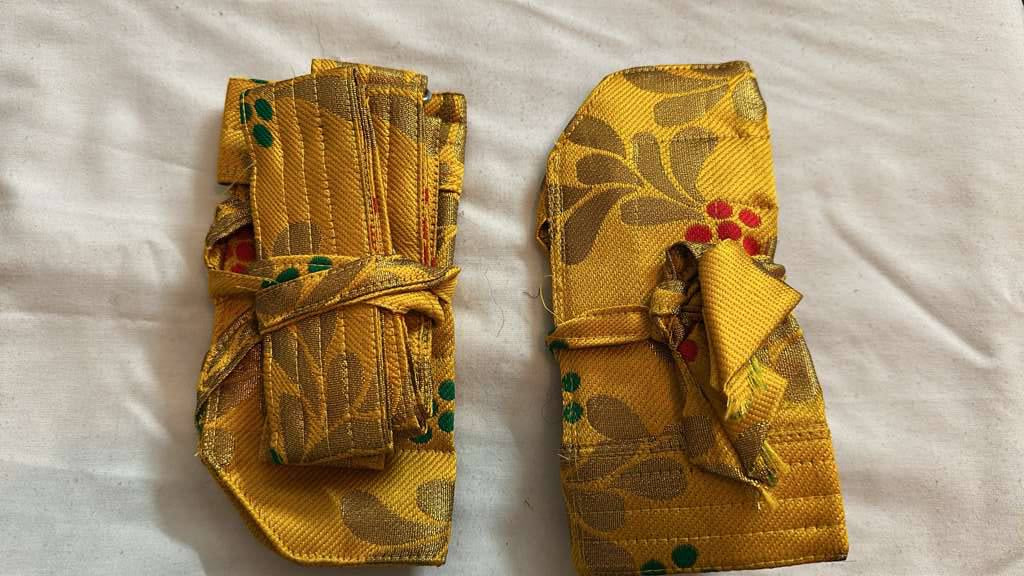 Yellow Golden Color Hajoori Gatra for 3 ft Kirpan