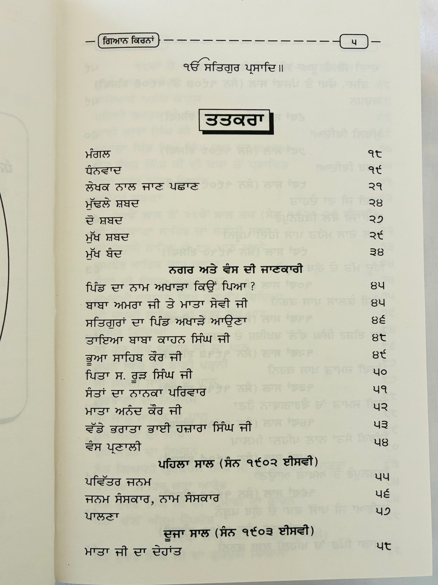 Book Giaan Kirna in Punjabi - Autobiography of Sant Giani Gurbachan Singh Ji Bhinderanwale