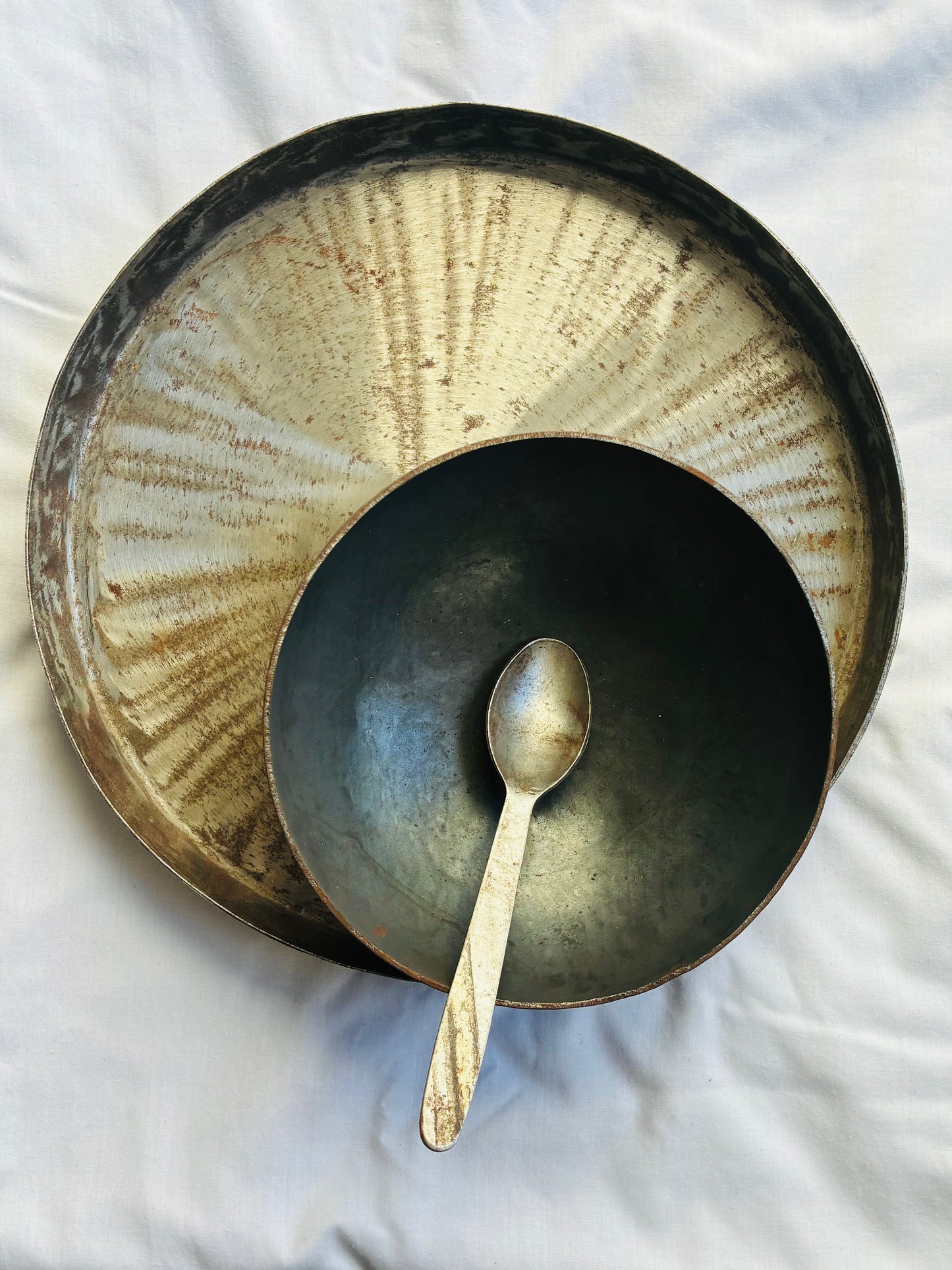 Sarbloh Bata Set (One Bata,One Spoon, One Thaal)