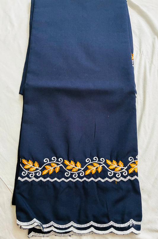 Khalsa Sikh Hajooria Blue Color with white Embroidery