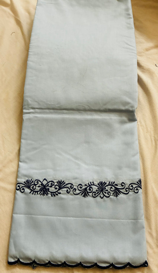 Khalsa Sikh Hajooria Sky Blue Color With Blue Embroidery