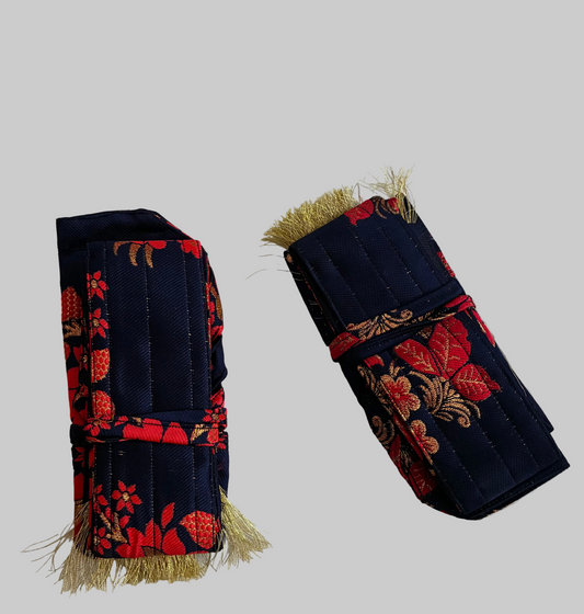 Navy Blue with Pink Color Hajoori Gatra for 3 ft Kirpan
