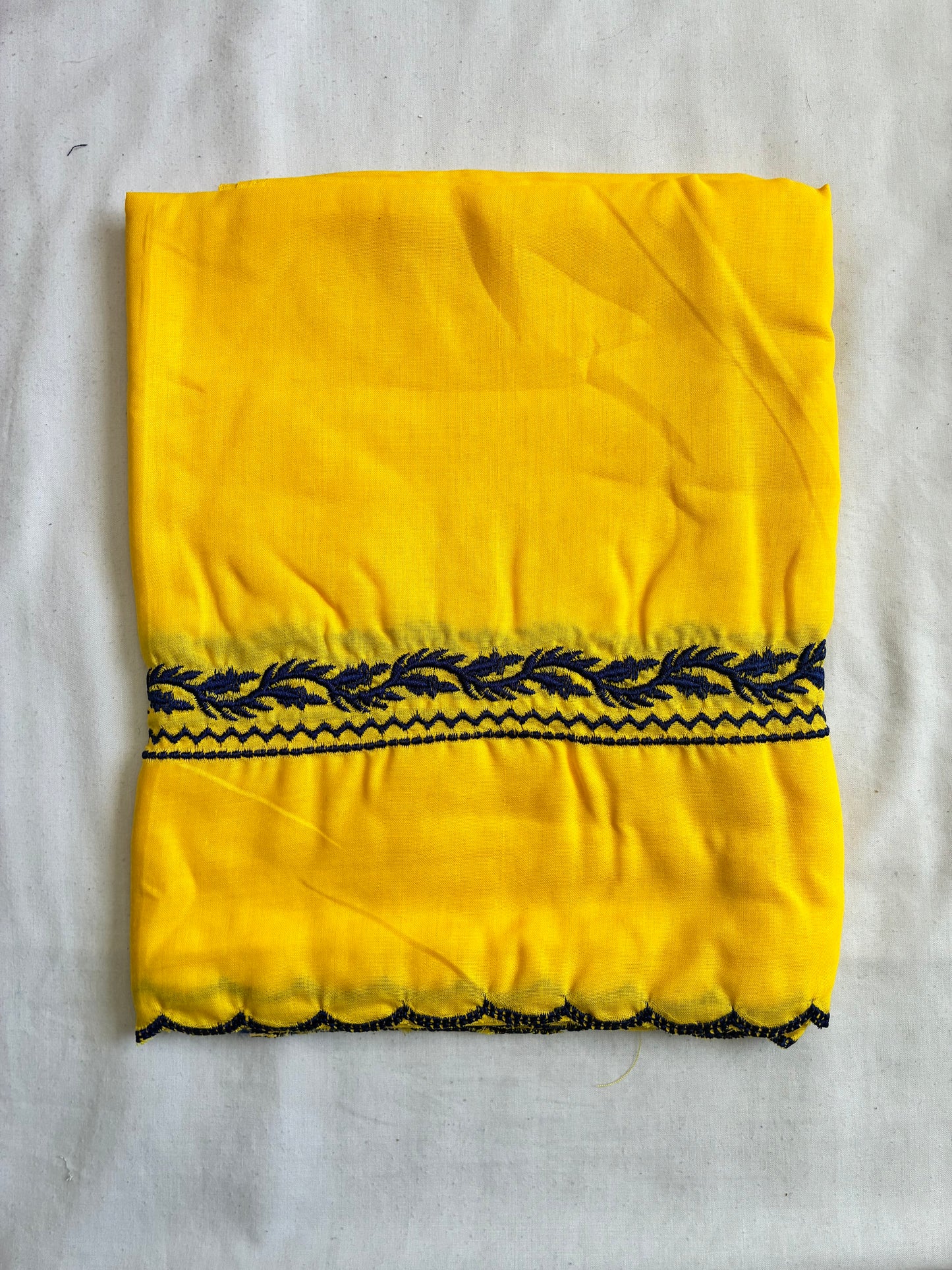 Khalsa Sikh Hajooria Yellow Color with Blue Embroidery