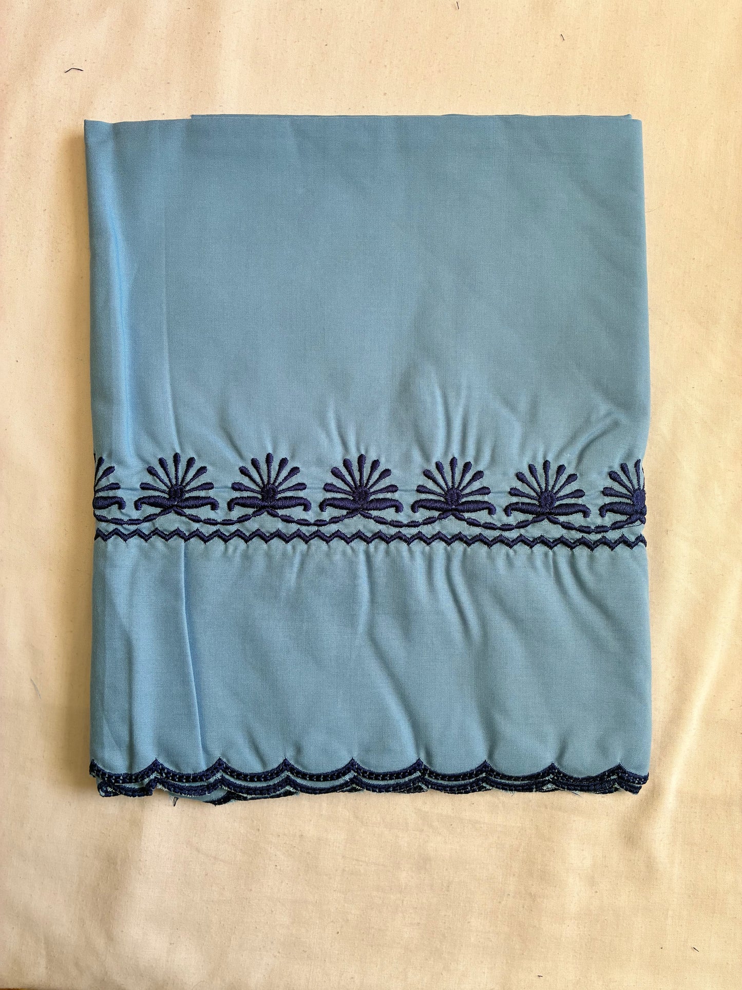 Khalsa Sikh Hajooria Sky Blue Color With Blue  Embroidery