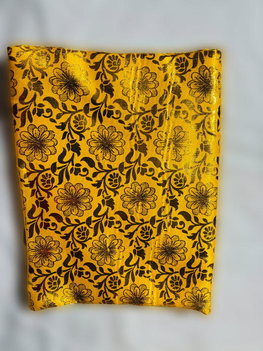 Pothi Sahib Bag (Cover) Yellow with Golden color