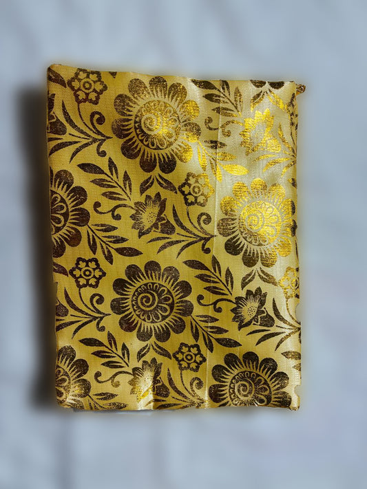 Pothi Sahib Bag (Cover) Cream with Golden color