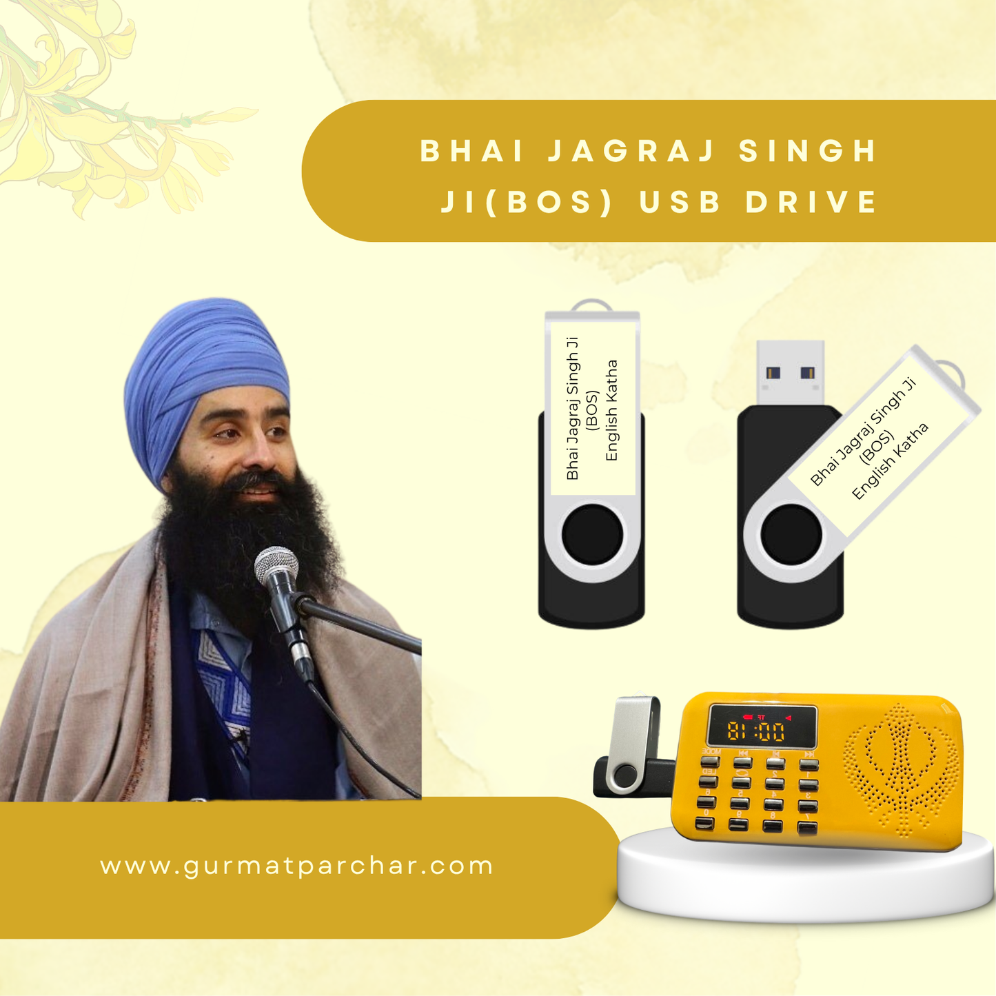 USB Drive English Katha - Bhai Jagraj Singh Ji BOS