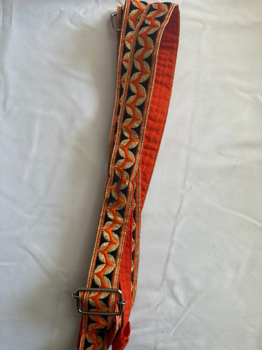 Orange And Black Garta, Small Kirpan