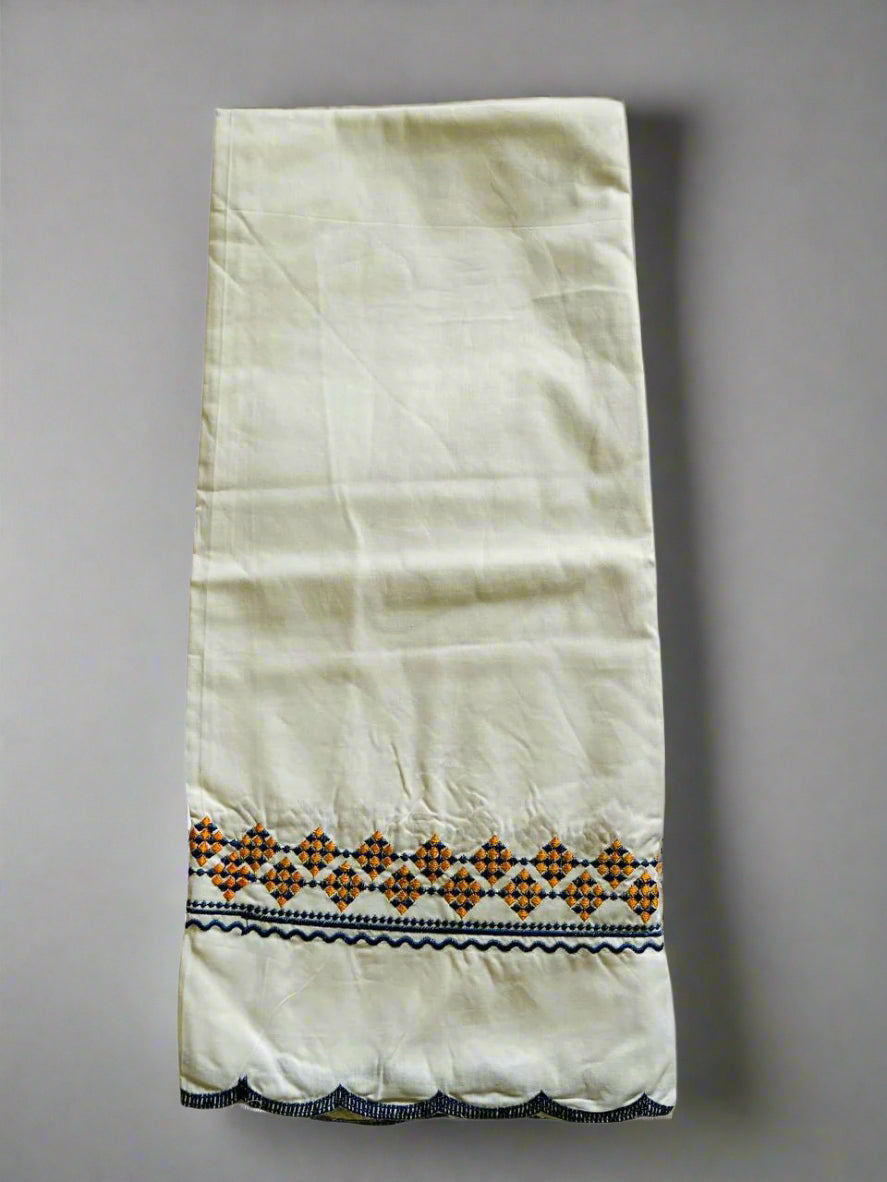 Khalsa Sikh Hajooria White  Color with yellow border