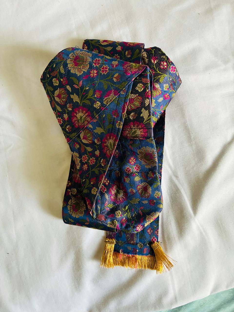 Blue with Pink  Hajoori Gatra for 3 Ft Kirpan